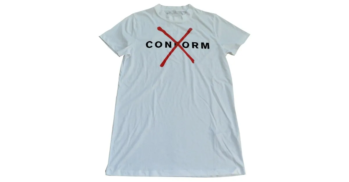 Autre Marque MATTHEW MILLER Protest camiseta blanca camiseta talla M MEDIUM Negro Blanco Roja 