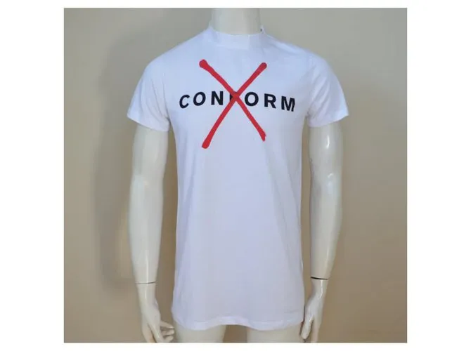 Autre Marque MATTHEW MILLER Protest camiseta blanca camiseta talla M MEDIUM Negro Blanco Roja 
