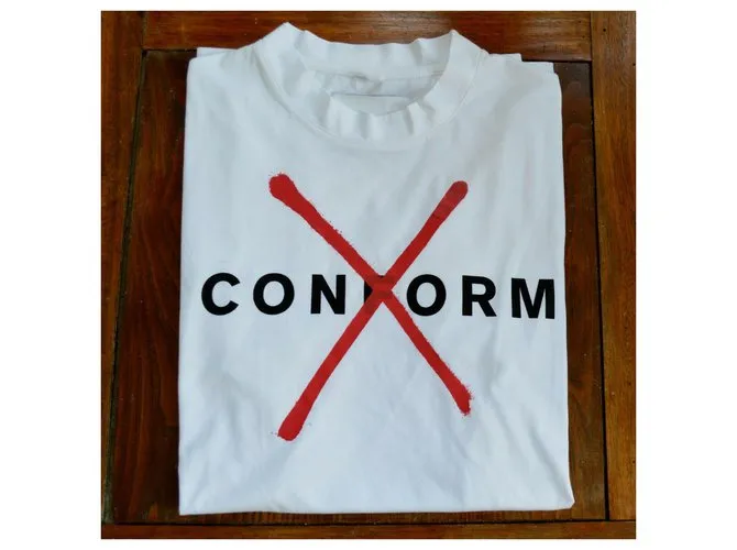 Autre Marque MATTHEW MILLER Protest camiseta blanca camiseta talla M MEDIUM Negro Blanco Roja 