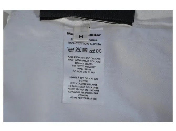 Autre Marque MATTHEW MILLER Protest camiseta blanca camiseta talla M MEDIUM Negro Blanco Roja 