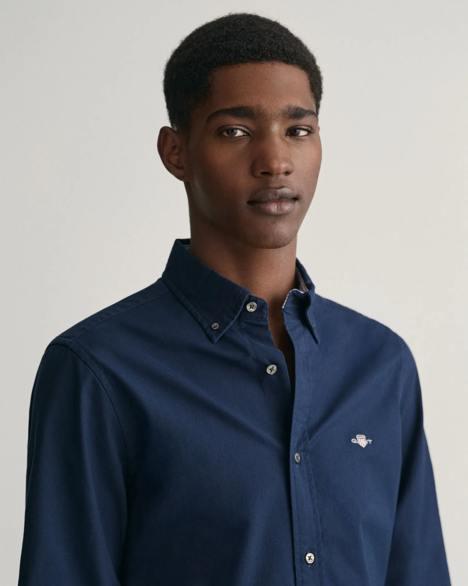 Camisa Oxford Slim Fit elástica