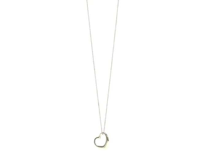 Collar de corazón abierto de Tiffany & Co. Plata 