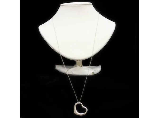 Collar de corazón abierto de Tiffany & Co. Plata 
