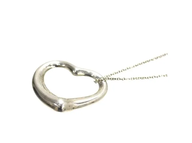 Collar de corazón abierto de Tiffany & Co. Plata 