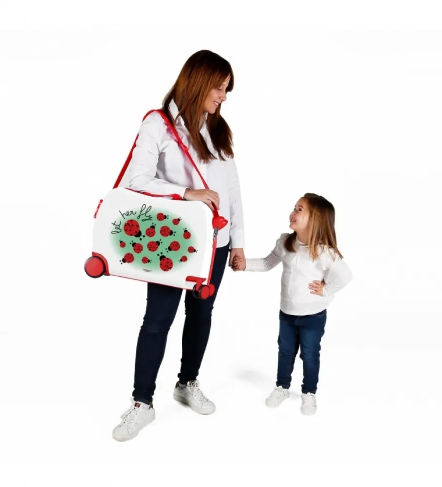 Maleta correpasillos 2 ruedas multidireccionales Movom Let Her Fly -38x50x20cm-