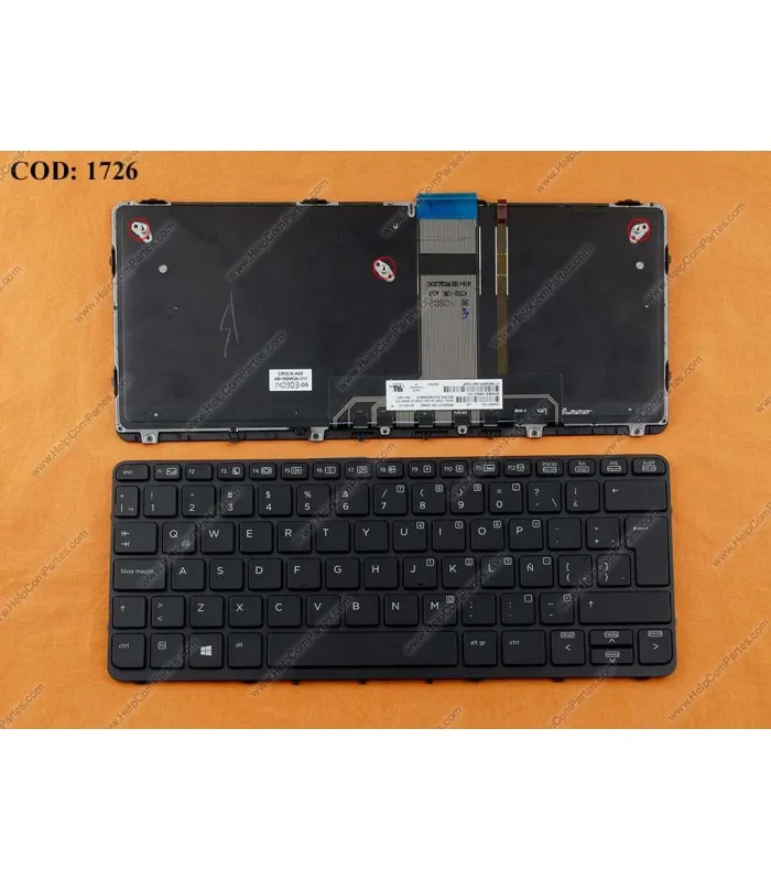 TECLADO HP PRO X2 612 G1 (BACKLIT,WIN8) SERIES SIN MARCO 755497-161 BK LA