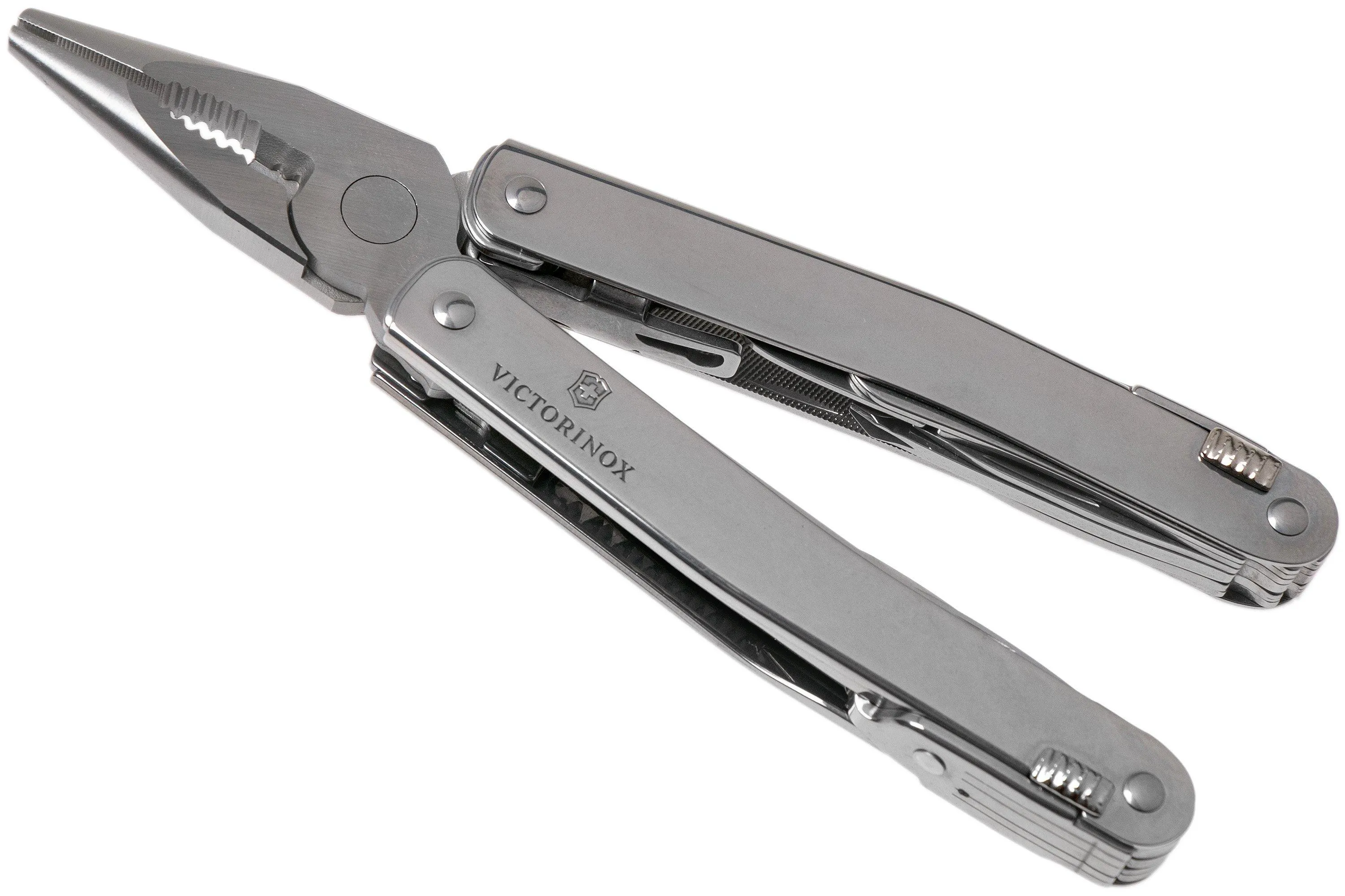 Victorinox SwissTool Spirit X Plus Ratchet 3.0236.N multiherramienta, funda de nylon