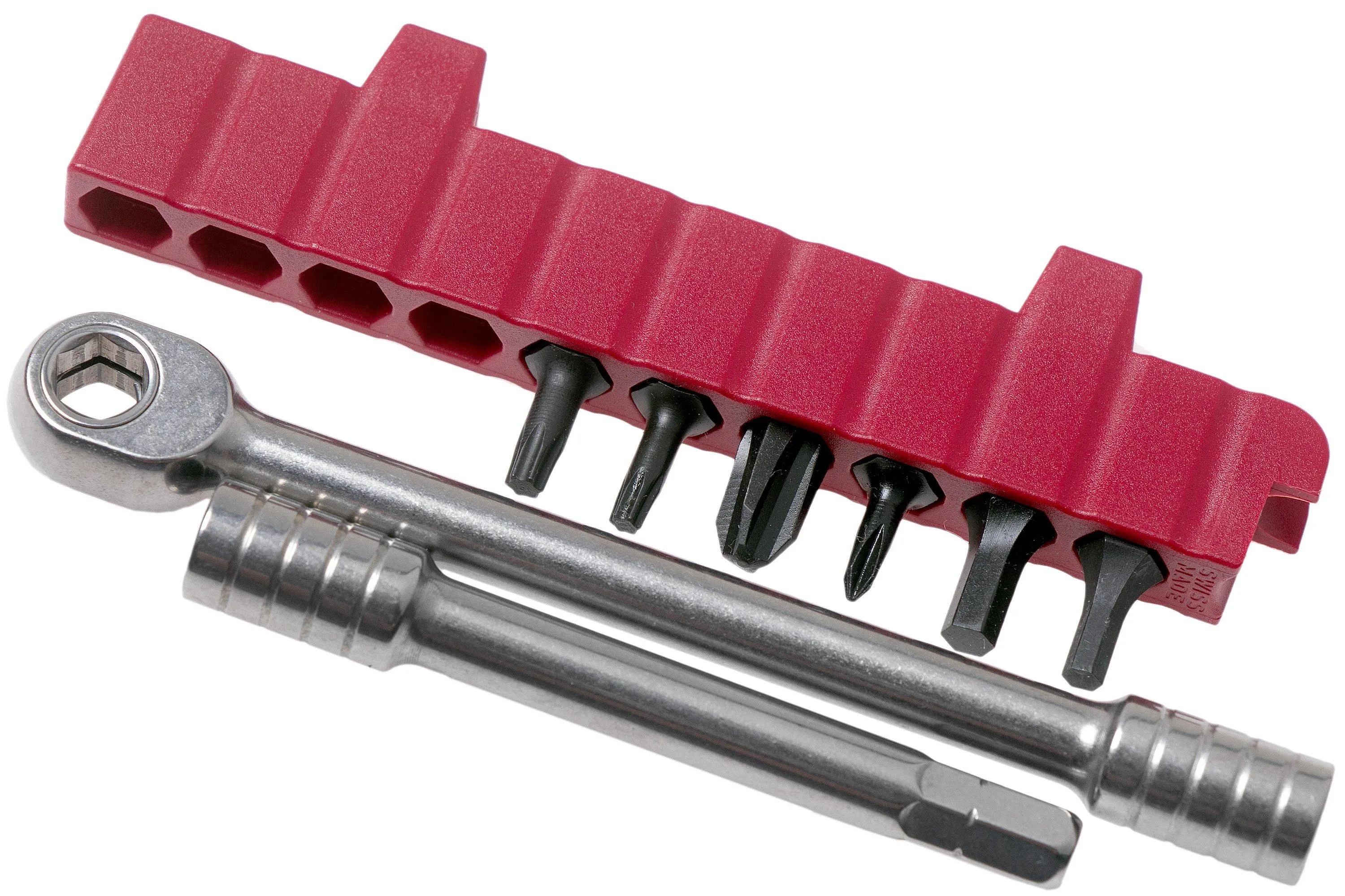 Victorinox SwissTool Spirit X Plus Ratchet 3.0236.N multiherramienta, funda de nylon